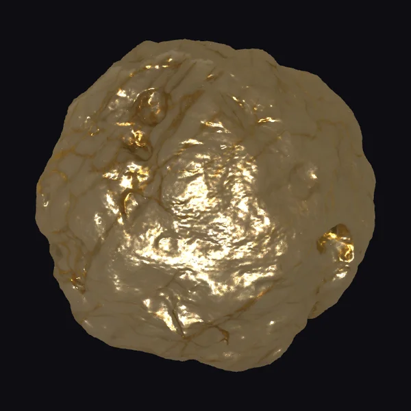 Golden Meteorite Fragment