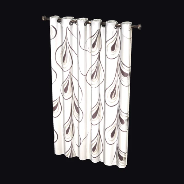 Elegant Peacock Curtain Panel