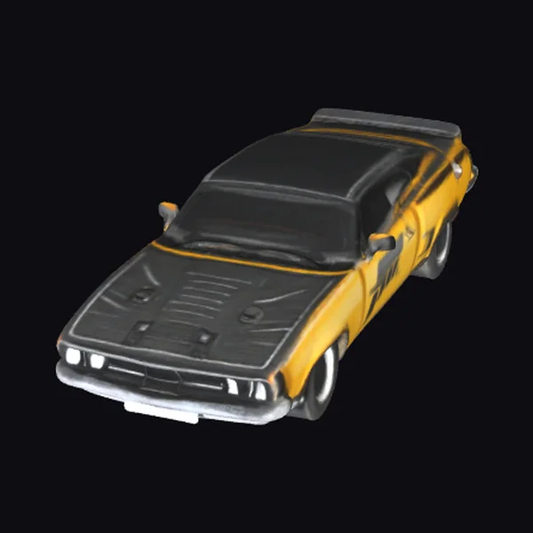 Black and Yellow Diecast Car