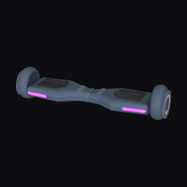 Gray Hoverboard with Lights