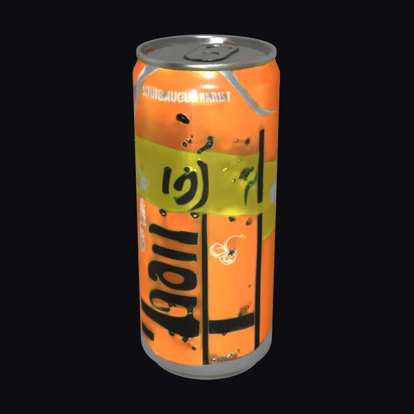 Orange Soda Can