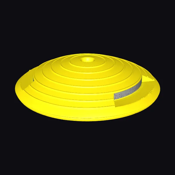 Yellow UFO Dish