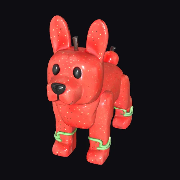 Red Apple Dog Toy