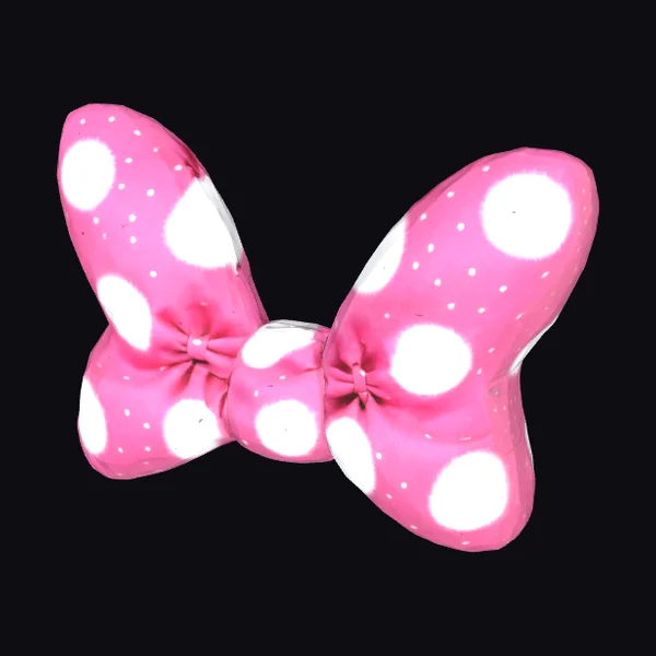 Pink Polka Dot Bow