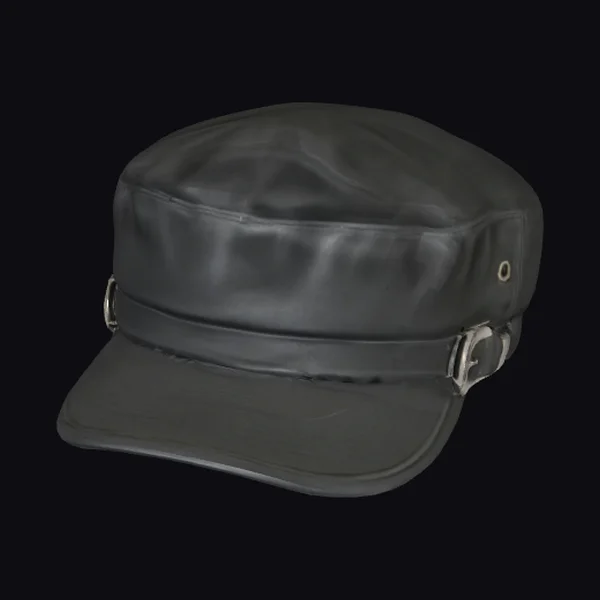 Black Buckle Cap