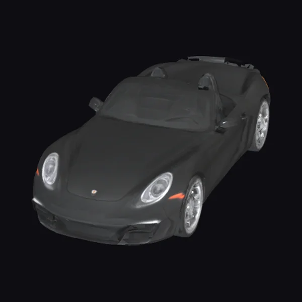 Black Convertible Sports Car