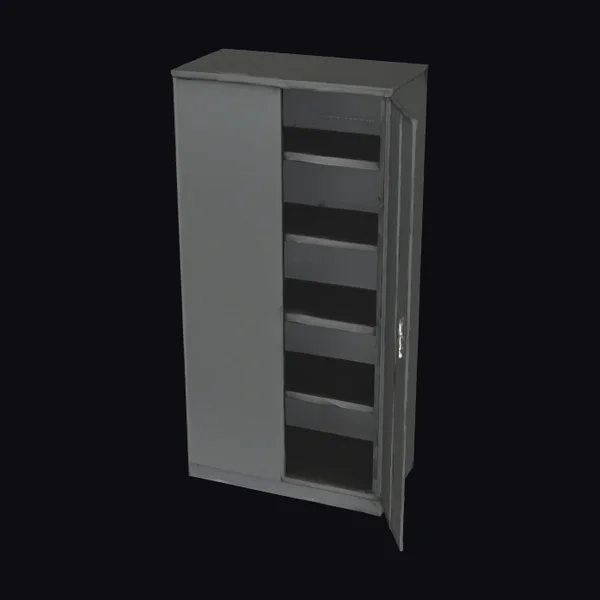 Gray Storage Cabinet