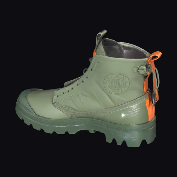 Olive Green Laced Boot