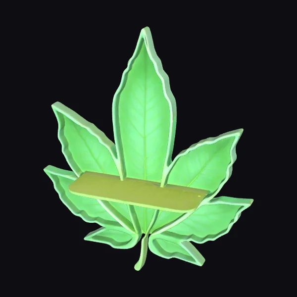 Cannabis Leaf Shelf