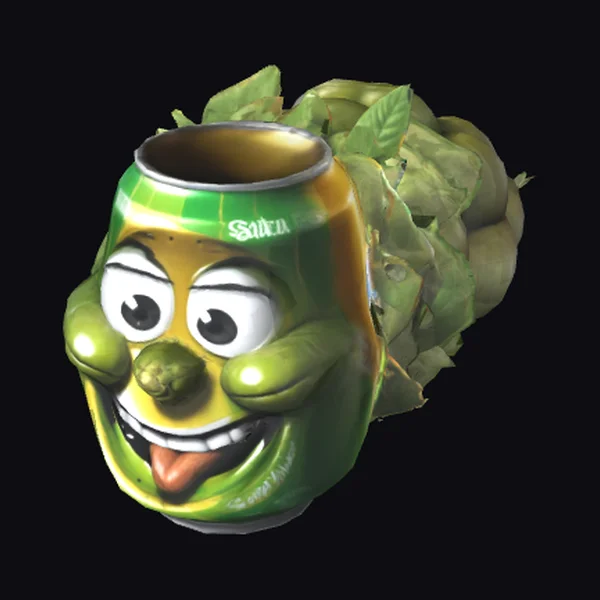 Cartoon Beer Can Character