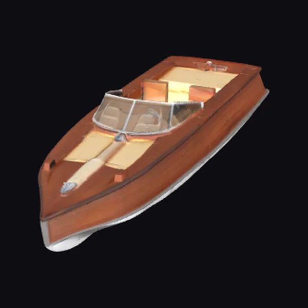 Wooden Speed Boat