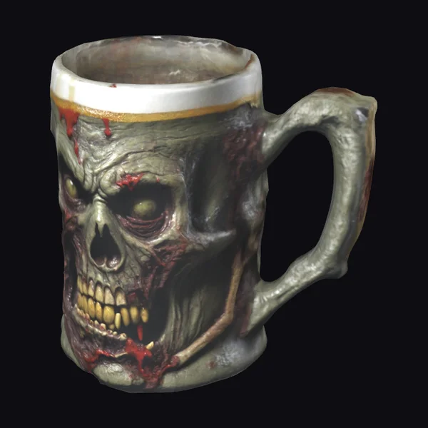 Zombie Skull Beer Mug