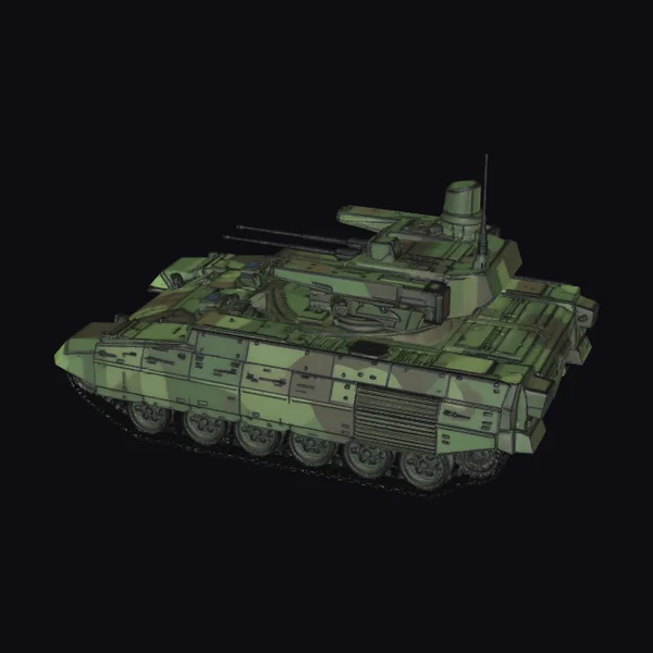 Green Camouflage Tank