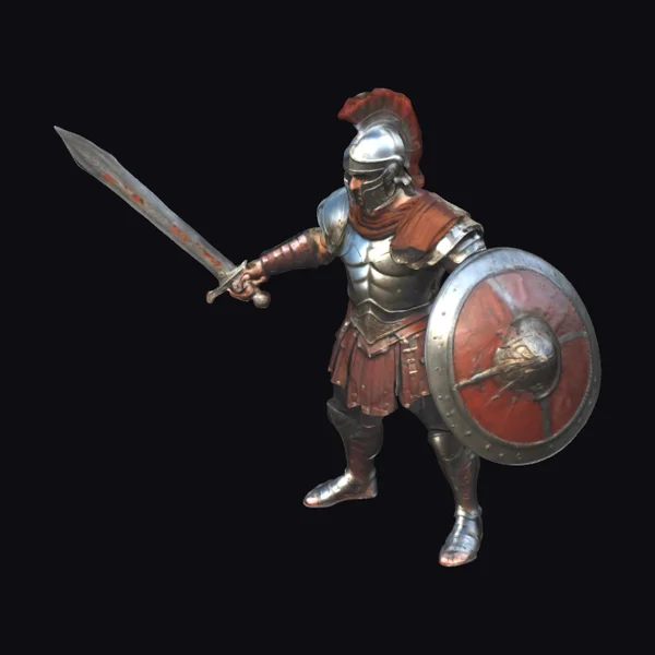 Ancient Gladiator with Sword