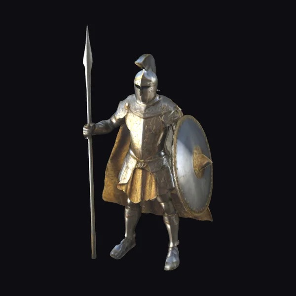 Ancient Gladiator with Spear
