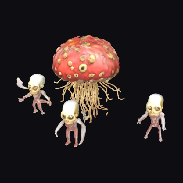 Alien Mushroom Creatures
