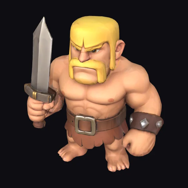 Barbarian Warrior with Sword