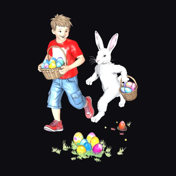 Easter Egg Hunt Scene