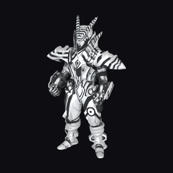 Zebra Armor Character