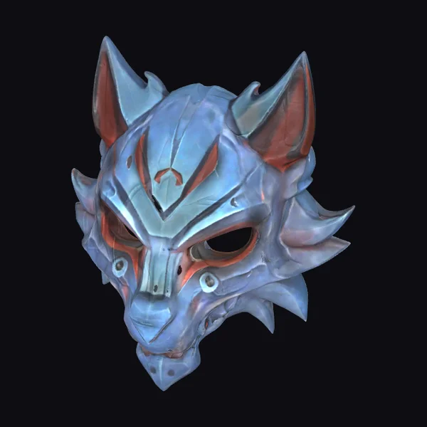 Wolf Warrior Metal Mask