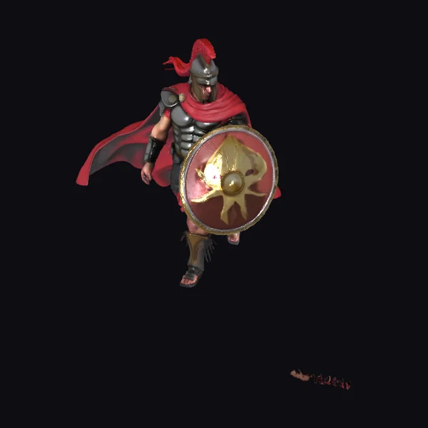 Ancient Warrior with Shield