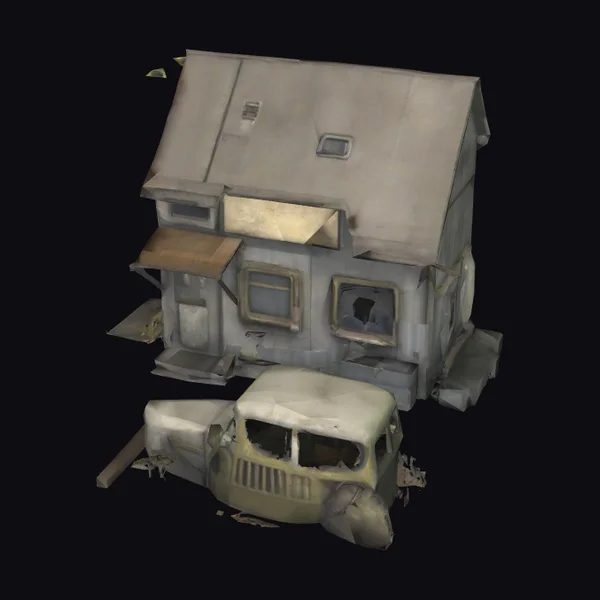 Abandoned House and Truck