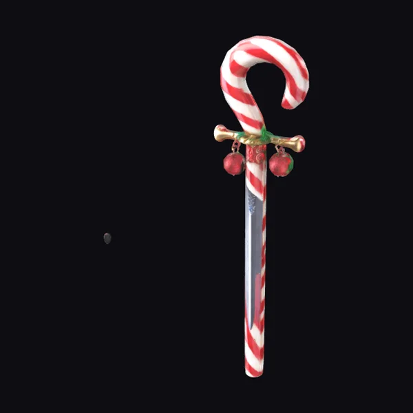 Candy Cane Shaped Sword