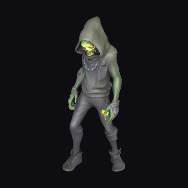 Zombie Hooded Figure