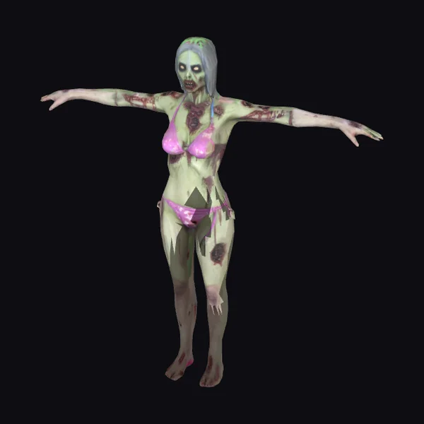 Zombie Female Beach Walker