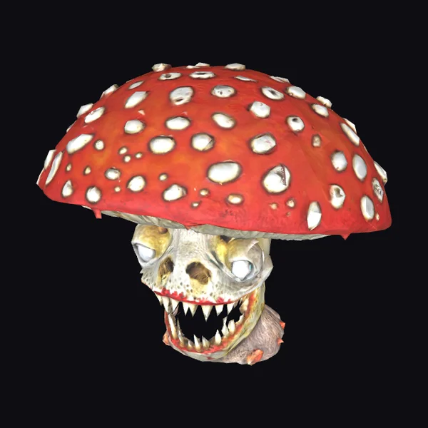 Zombie Mushroom Skull