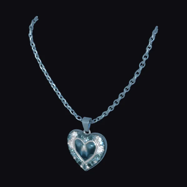 Blue Heart Diamond Necklace