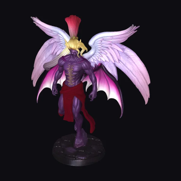 Winged Purple Humanoid Figure