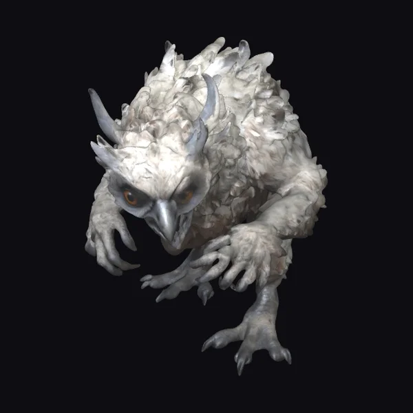 Albino Owlbear Creature