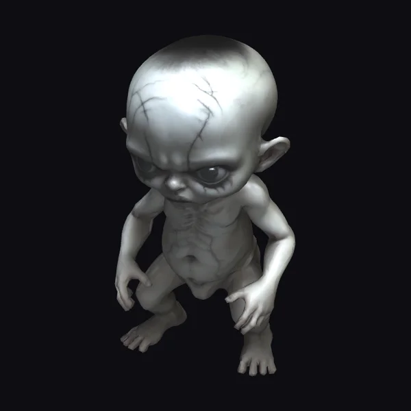 Creepy Black-Eyed Child