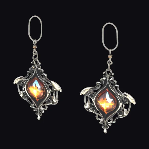 Elegant Amber Earrings