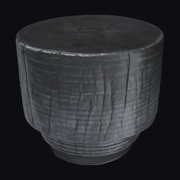 Charred Wooden Stool