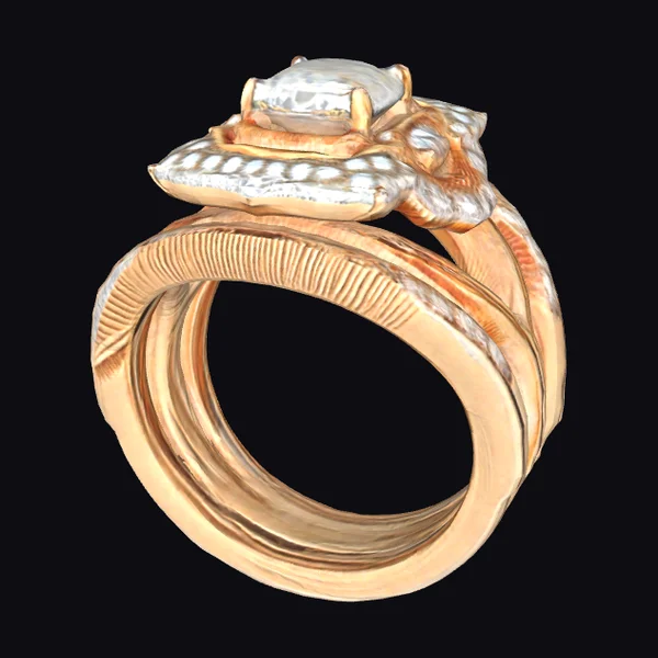 Golden Snake Ring