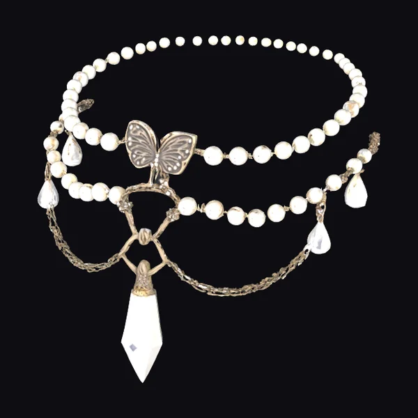 Butterfly Beaded Necklace