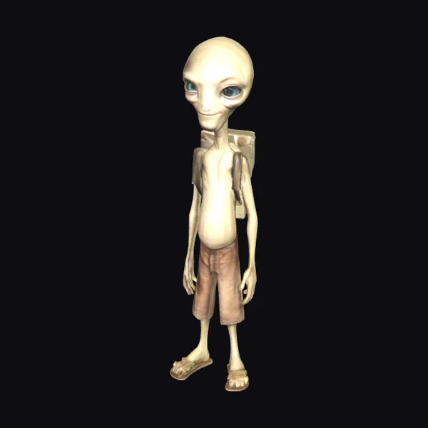 Alien with Backpack