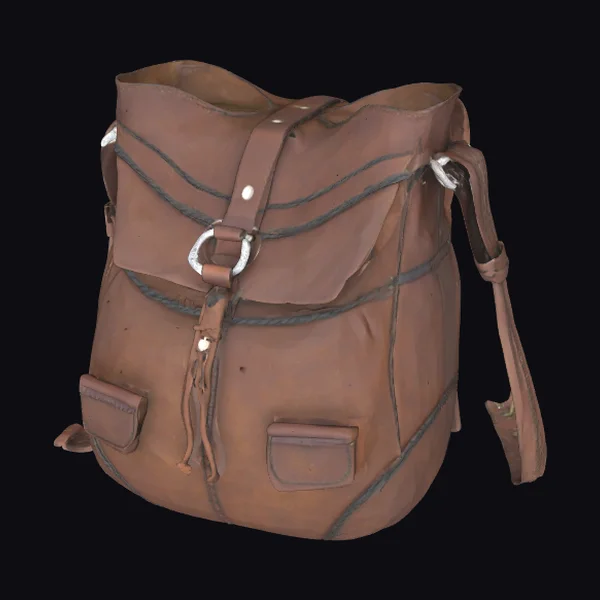 Brown Leather Satchel Bag