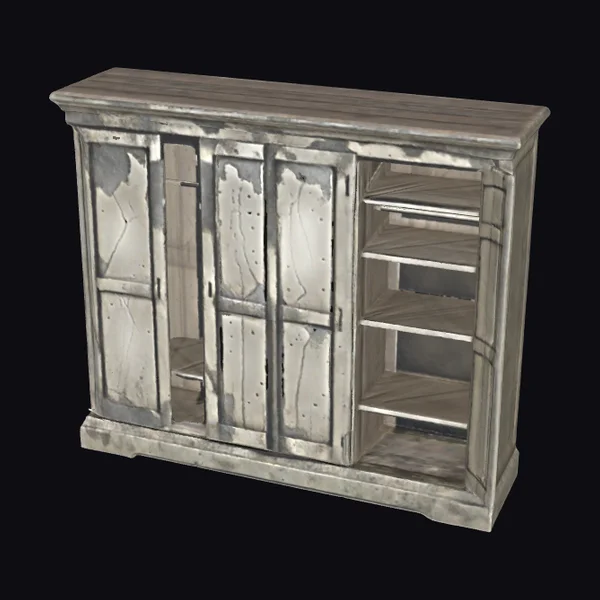 Distressed Wooden Storage Unit