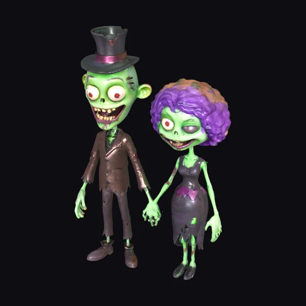 Zombie Couple Halloween