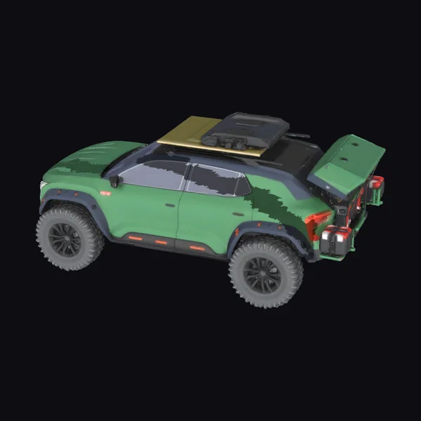 Green Off-Road Vehicle