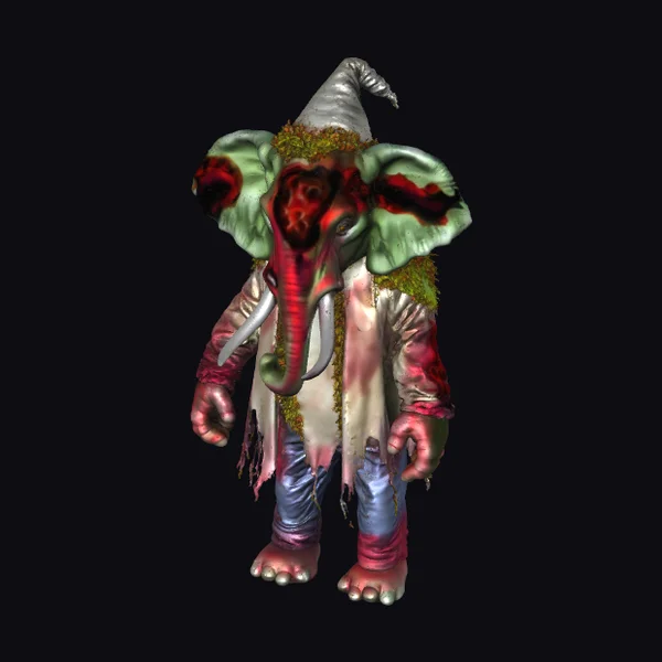 Zombie Elephant Wizard