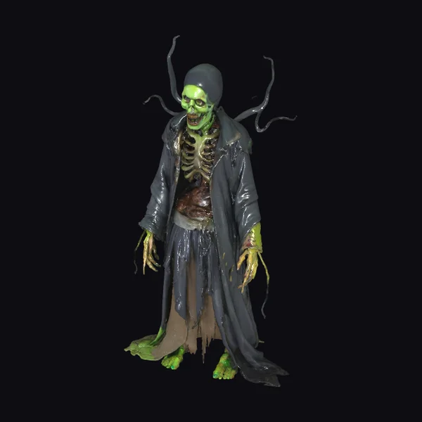 Green Zombie with Tentacles