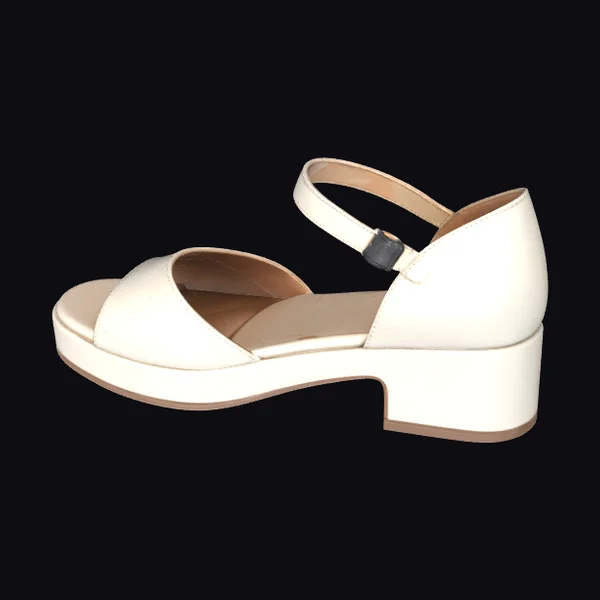 Ivory Heel Sandal