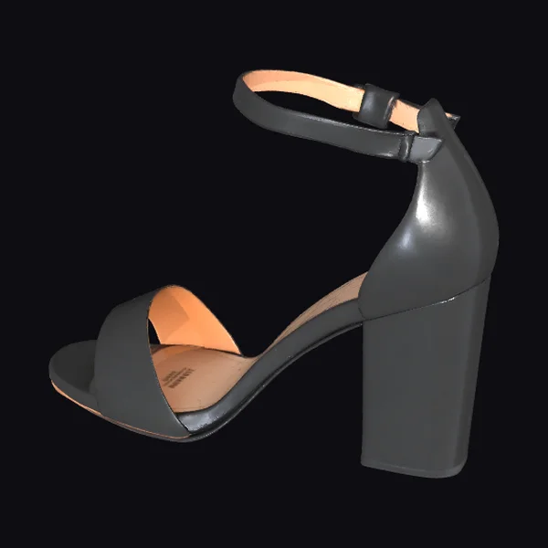 Black High Heel Sandal