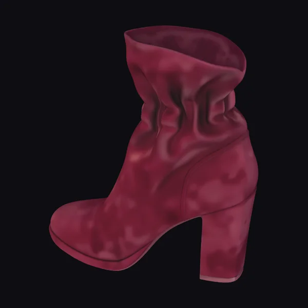 Wine Red Suede Boot