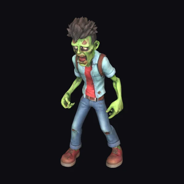 Zombie Man with Backpack