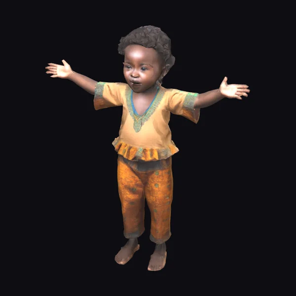 African Kid in Traditional Outfit